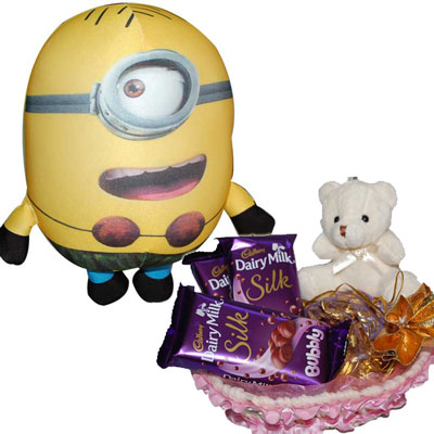 "Rakhi with Chocos - code RN06 - Click here to View more details about this Product